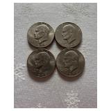 1976 Eisenhower Dollar Coins (Set of Four)