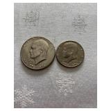 1976 Eisenhower and Kennedy Bicentennial Coins