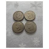 1972 Eisenhower Dollar Set ï¿½ Four Coins