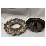 Two Metal Baking Molds