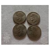 4 Eisenhower Bicentennial Dollar Coins