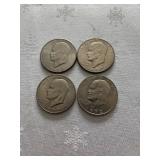 4 Ike Dollars From 1972