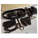 Leather Duty Belt with Accessories, 49ï¿½ Long