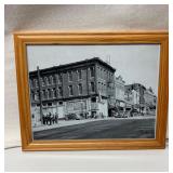 Framed Photograph of Historic Streetscape