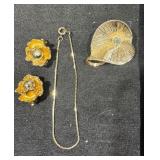 Gold-Tone Jewelry Set