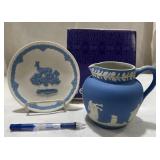 Wedgwood Pitcher & Plate