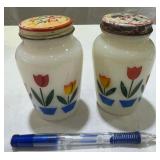 Fire King Tulip Shakers
