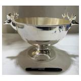 Silver Bowl With Deer Head
