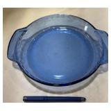 Blue Glass Pie Dish