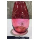 Ruby Glass Vase