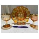 Circa 1910 Carnival Grape Plate