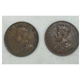 1913 & 1920 Canadian Coins