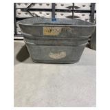 Galvanized Metal Wash Tub