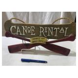 Canoe Rental Sign