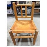 Rustic Chair ï¿½Leather Seat