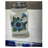 Shell Milk Glass Shaker