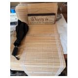 Bamboo Curtains Sign &Umbrella