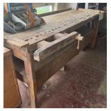 Wooden Workbench & Vise