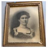 Portrait in Ornate Frame