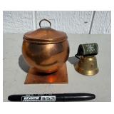 Copper Dish & Bell