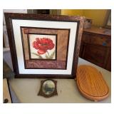 Framed Floral Artwork