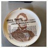 Lincoln Gettysburg Plate