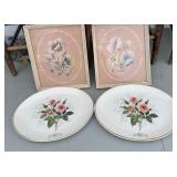 Floral Plates & Art