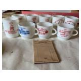 Milk Glass Mugs