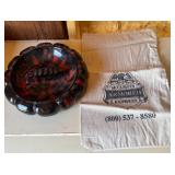 Vintage Cloth Bag & Ashtray