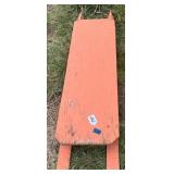 Wooden Orange Sled