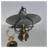 Large Brass Hanging Lamp