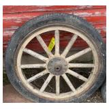 Wood Spoked Wagon Wheel