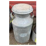 Galvanized Milk Can