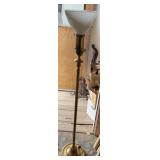 Brass Torchiere Floor Lamp