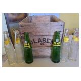Wood Crate Soda Bottles