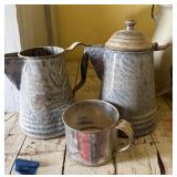 Enamel Coffee Pot Set