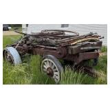 Wooden-Wheeled Farm Wagon