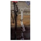Leather Horse Bridle and Martingale