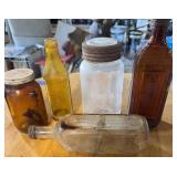 Assorted Glass Bottles