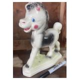 Figurine with Black and White Gl