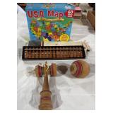 Abacus, Kendama, USA Puzzle