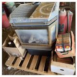 Gas Fireplace Insert With Assorted Tile