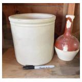 Stoneware Crock & Bottle