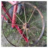 Antique Metal Wagon Wheel