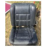 Black Vinyl Tractor Seat