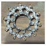 Silver and Gold Tone Brooch