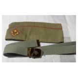 BSA Garrison Cap &  Brass Buckle Belt