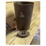 Metal Bucket & Sad Iron