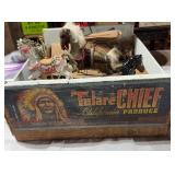 Vintage Crate & Horses