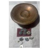 Jewelry and Copper Dish
